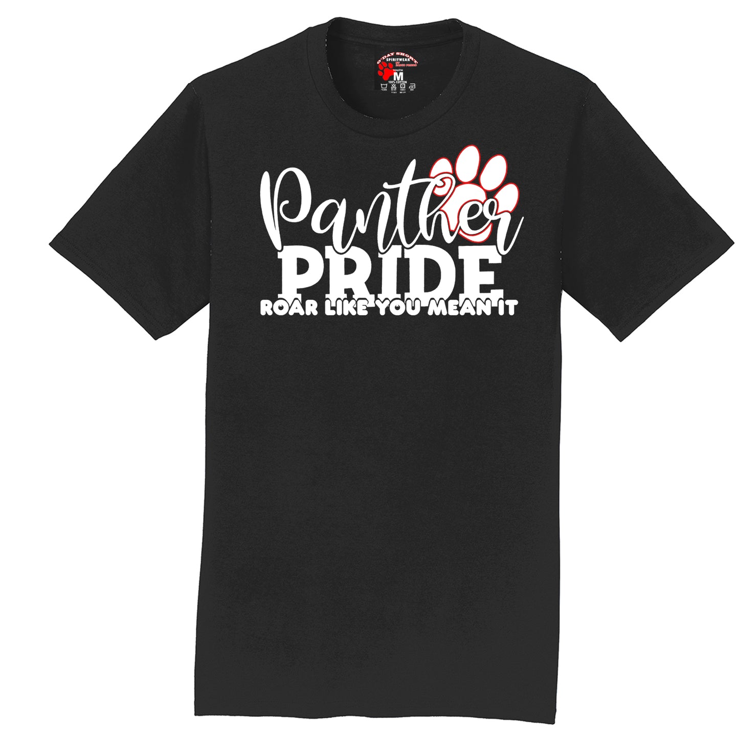 Roar like you mean it: Black T-shirt (Youth / Adult)