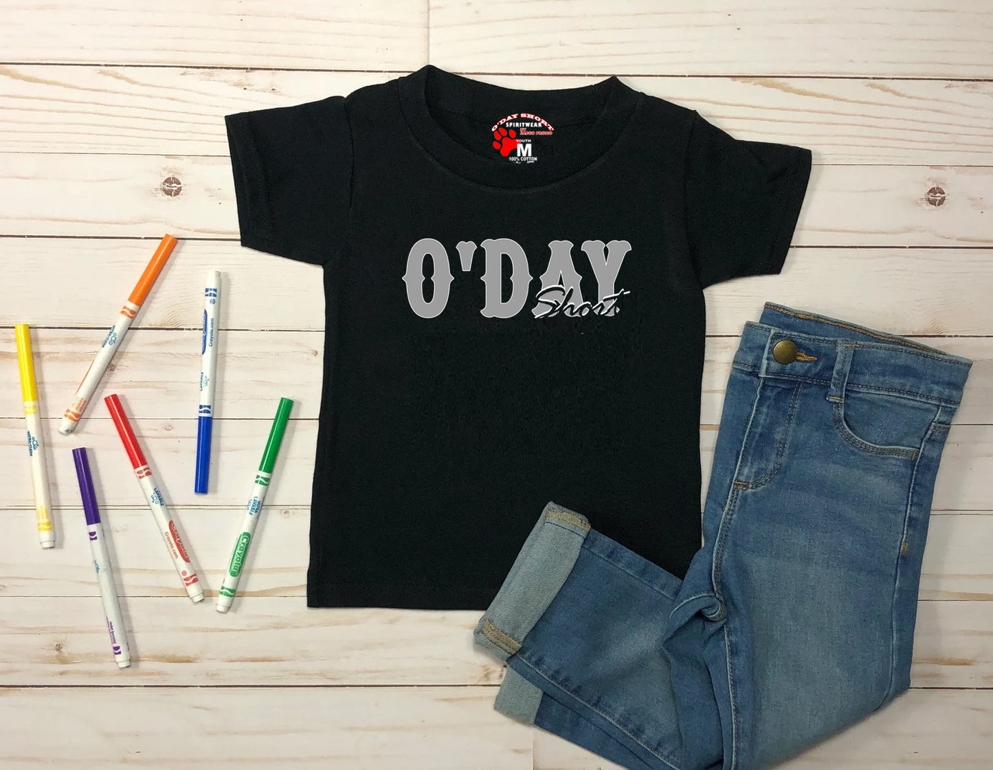 1 sweet O'DAY black tee (adult/youth)