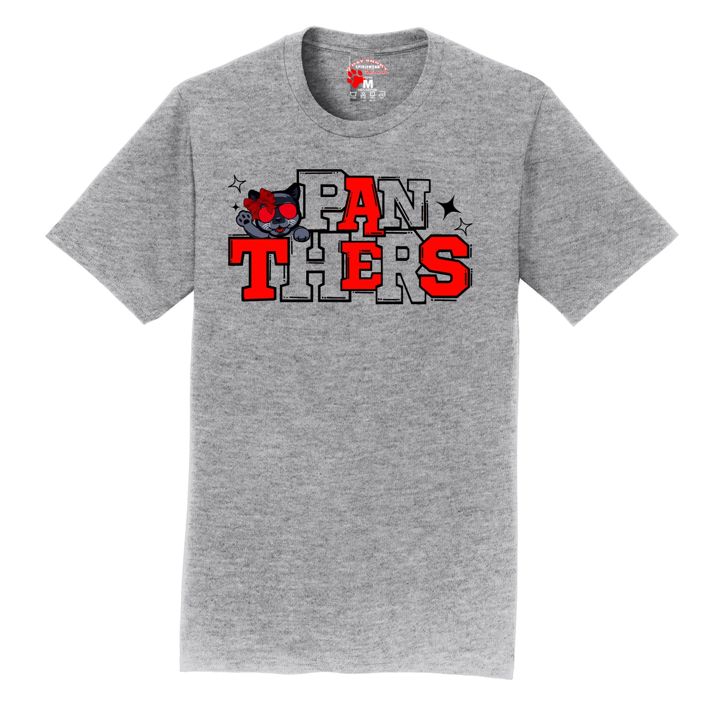 Block font Panthers T-shirt (Youth / Adult)