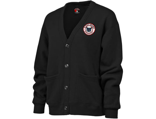 Ladies Fleece Cardigan with logo