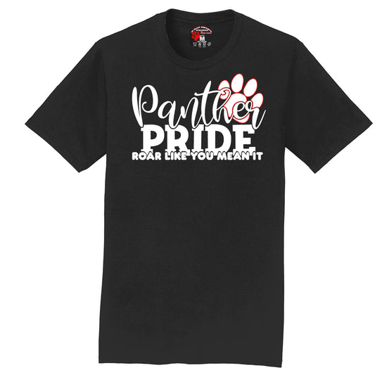 Roar like you mean it: Black T-shirt (Youth / Adult)