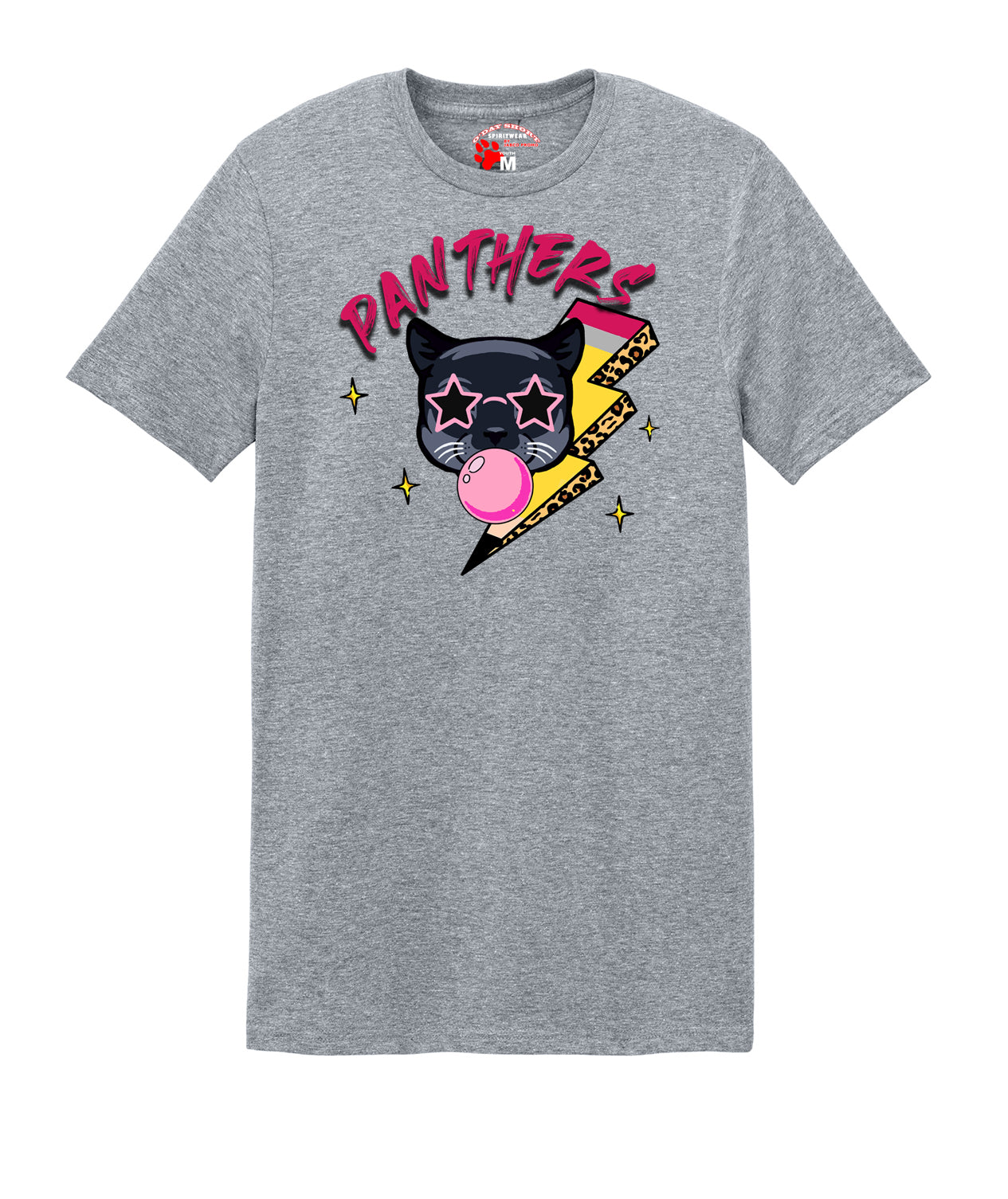 Bubblegum Bolt Panthers T-shirt (Youth / Adult)