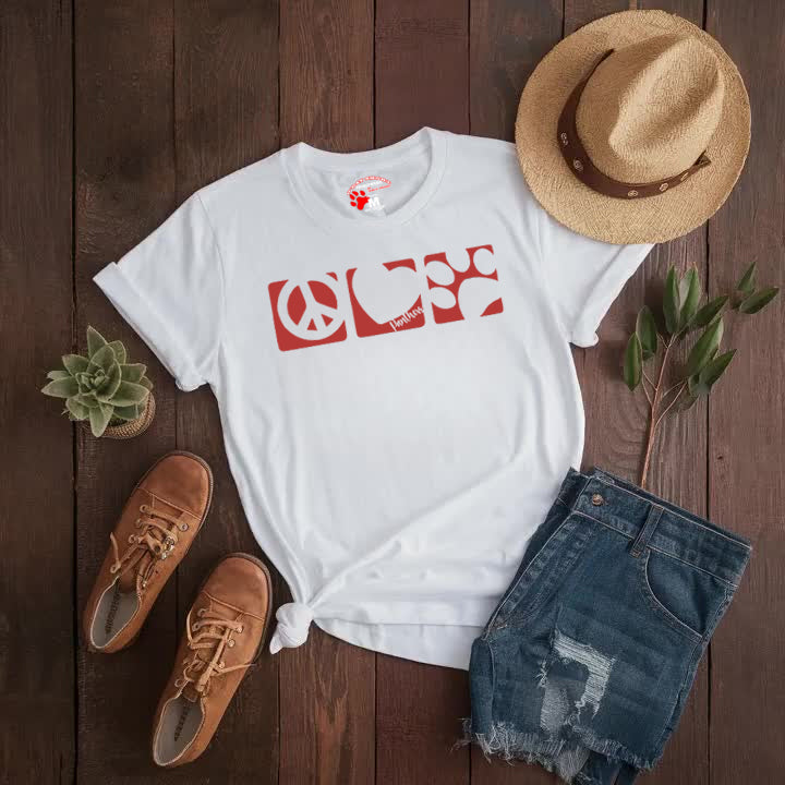 A Peace Love Paw tee (Adult/Youth)