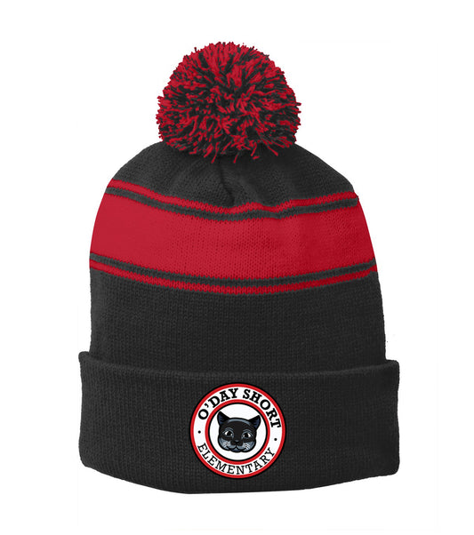 Pom-Pom Beanie with Logo